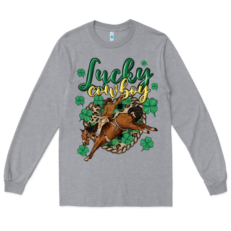 Lucky Cowboy Long Sleeve Tee by MaliasSmallBusiness | Teevron