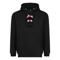 Black Pink Flower Mom Skull Heavyweight Hoodie - Bettercallsaul