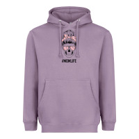 Lavender Pink Flower Mom Skull Heavyweight Hoodie - Bettercallsaul