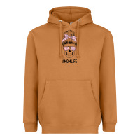 Pink Flower Mom Skull Heavyweight Hoodie | Teevron