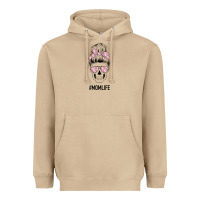Mushroom Pink Flower Mom Skull Heavyweight Hoodie - Bettercallsaul