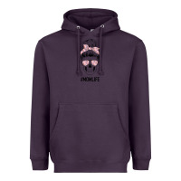 Plum Pink Flower Mom Skull Heavyweight Hoodie - Bettercallsaul