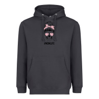 Smoke Pink Flower Mom Skull Heavyweight Hoodie - Bettercallsaul