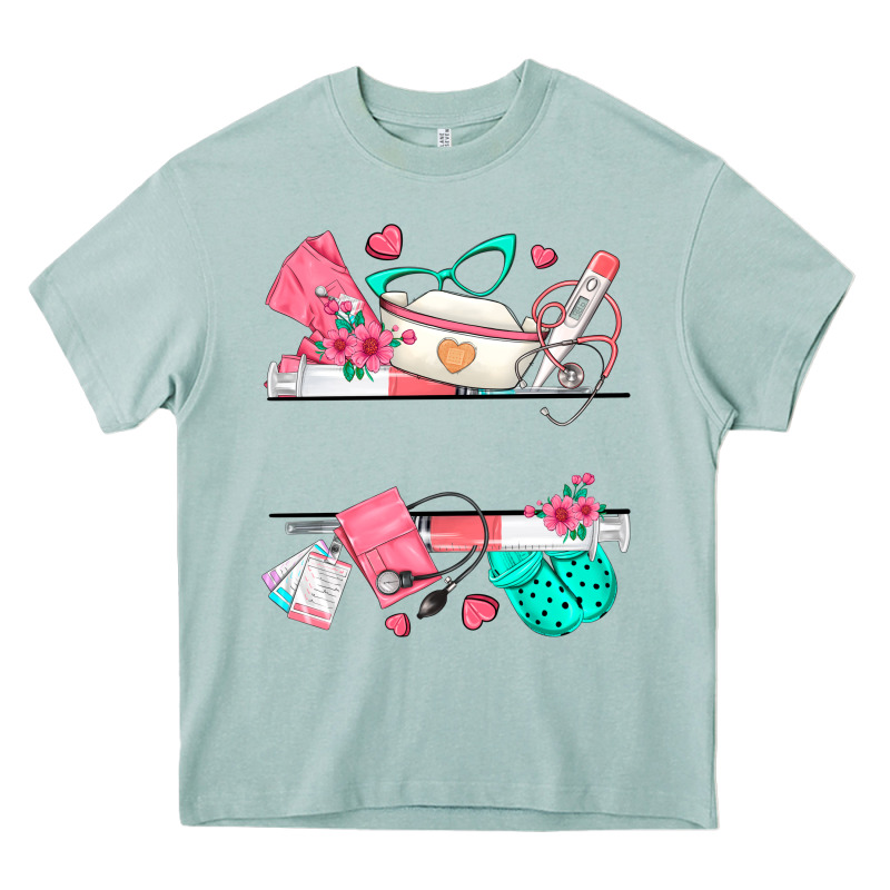 Custom Name Nurse Heavy Core Tee by texasbilliewilder | Teevron