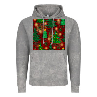Cloud Rock christmas trees seamless pattern Vintage Hoodie - BundleAndBundleShop