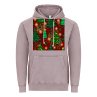 Vintage Zinc christmas trees seamless pattern Vintage Hoodie - BundleAndBundleShop