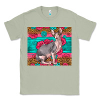 Matcha Pink Glitter And Roses Sphynx Cat Classic Tee - LillyAllenDesigns