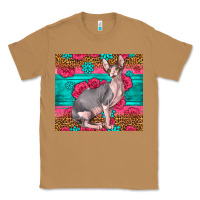 Toasted Coconut Pink Glitter And Roses Sphynx Cat Classic Tee - LillyAllenDesigns