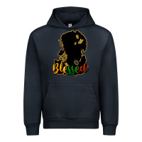 Navy Blessed black history Urban Hoodie - HowdyJamesFarm