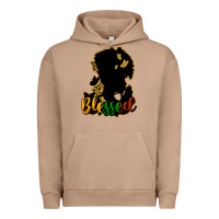 Pigment Burro Blessed black history Urban Hoodie - HowdyJamesFarm
