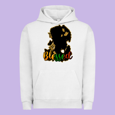 Blessed Black History Urban Hoodie Designed By Howdyjamesfarm