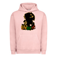 Pigment Salmon Blessed black history Urban Hoodie - HowdyJamesFarm