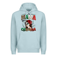 Blue Mist La Mama Mas Chingona Premium Hoodie - texasbilliewilder