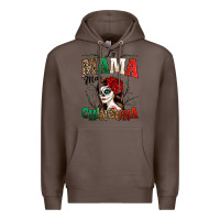 Coffee La Mama Mas Chingona Premium Hoodie - texasbilliewilder