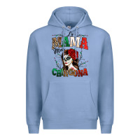 Colony Blue La Mama Mas Chingona Premium Hoodie - texasbilliewilder