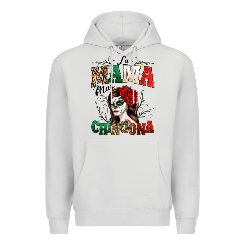La Mama Mas Chingona Premium Hoodie by texasbilliewilder | Teevron