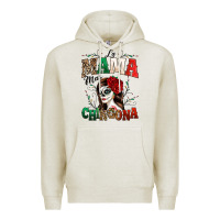 Oatmeal Heather La Mama Mas Chingona Premium Hoodie - texasbilliewilder