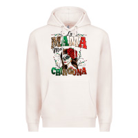 Pale Pink La Mama Mas Chingona Premium Hoodie - texasbilliewilder