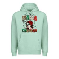 Seafoam La Mama Mas Chingona Premium Hoodie - texasbilliewilder