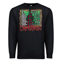 Black Womens Just a Girl Who Loves Christmas Funny Premium Sweatshirt - Bettercallsaul