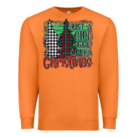 Carrot Womens Just a Girl Who Loves Christmas Funny Premium Sweatshirt - Bettercallsaul
