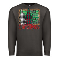 Smoke Womens Just a Girl Who Loves Christmas Funny Premium Sweatshirt - Bettercallsaul