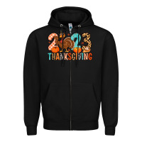 Black 2023 thanksgiving Zipper Hoodie - MaliasSmallBusiness