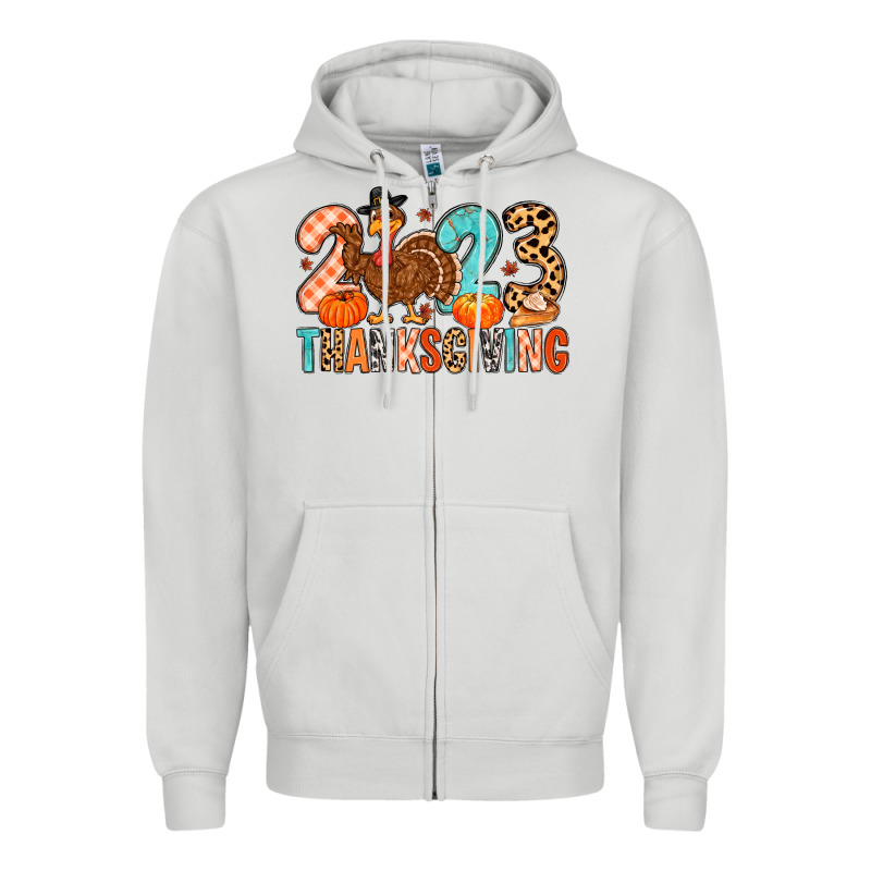 2023 Thanksgiving Zipper Hoodie by MaliasSmallBusiness | Teevron
