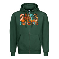 Sports Green 2023 thanksgiving Zipper Hoodie - MaliasSmallBusiness