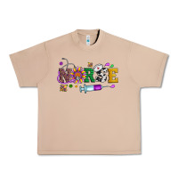 Burro mardi gras nurse leopard cowhide glitter Urban Heavy Tee - Artiststas