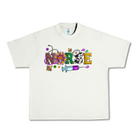 Pistachio mardi gras nurse leopard cowhide glitter Urban Heavy Tee - Artiststas