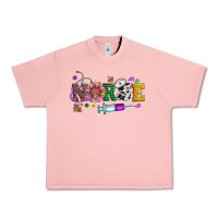 Salmon mardi gras nurse leopard cowhide glitter Urban Heavy Tee - Artiststas