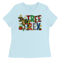 Baby Blue tree rex coffee drink Ladies Tee - Zillion Design Studio