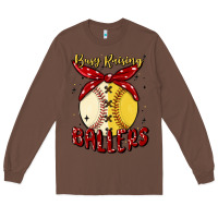 Chestnut busy raising ballers malia Long Sleeve Tee - MaliasSmallBusiness