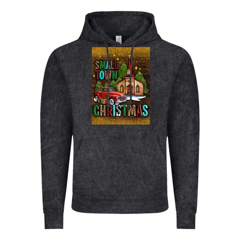 Small Town Christmas Church Vintage Hoodie by AdoDesignShop | Teevron