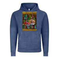 Vintage Denim small town christmas church Vintage Hoodie - AdoDesignShop
