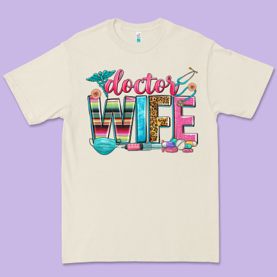 Doctor Wife Premium Tee Designed By Zillion Design Studio