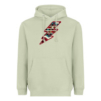 Matcha Western Aztec Pattern Lightning Heavyweight Hoodie - Bettercallsaul