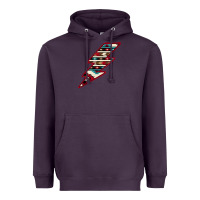 Plum Western Aztec Pattern Lightning Heavyweight Hoodie - Bettercallsaul
