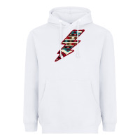 White Western Aztec Pattern Lightning Heavyweight Hoodie - Bettercallsaul