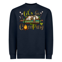 Navy let's go camping Heavyweight Sweatshirt - BarkalooDesign