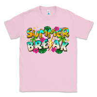 Bubblegum Pink Summer Break Classic Tee - CowhideDigitalArt