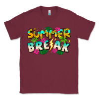 Burgundy Summer Break Classic Tee - CowhideDigitalArt