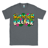 Charcoal Heather Summer Break Classic Tee - CowhideDigitalArt