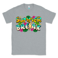 Heather Grey Summer Break Classic Tee - CowhideDigitalArt