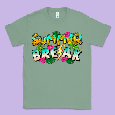 Summer Break Classic Tee Designed By Cowhidedigitalart