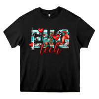 Black ekg tech Heavy Core Tee - texasbilliewilder