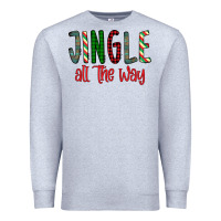 Heather Grey jingle all the way Premium Sweatshirt - Bettercallsaul