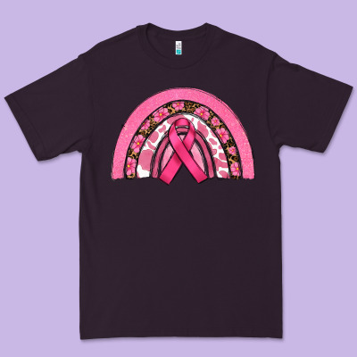 Breast Cancer Rainbow Premium Tee Designed By Ranaportraitstore