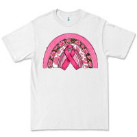 White breast cancer rainbow Premium Tee - RanaPortraitStore